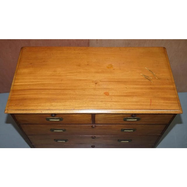 Antique Victorian Walnut Chest of Drawers For Sale - Image 4 of 17