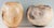 Two (2) David Joy(American, b. 1953) porcelain art pottery pieces. 1st item: Tall orb form double wall vase or bowl fired...