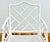 Antique White Vintage White Faux Bamboo Chinese Chippendale Arm Chairs, a Pair For Sale - Image 8 of 10