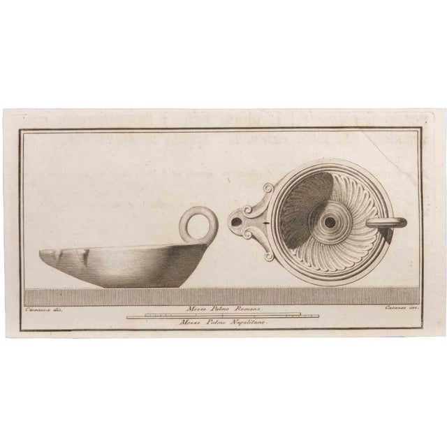 Oil lamp is an etching realized by aniello cataneo (1732-1805). The etching belongs to the print suite “antiquities of...