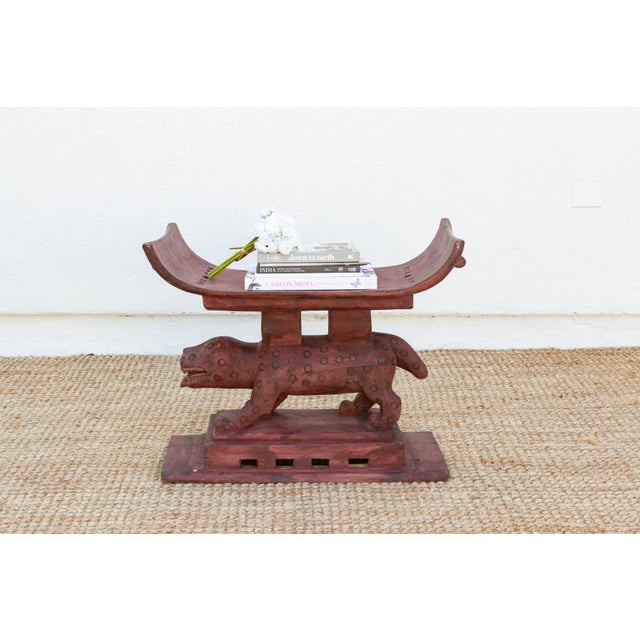 A symbol of status and power, this antique Asante stool is a must-have for collectors of African art. Hand-carved from a...