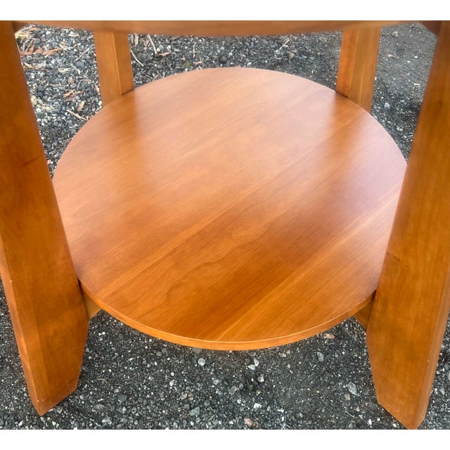 Ethan Allen American Impressions Cherry Accent Table For Sale - Image 10 of 11