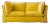 Sophie Conran Coco 2.5 seater Sofa with Contrast Welt Knife Edge Cushion in Ochre Linen For Sale