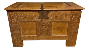 18th Century Dutch Oak Trunk