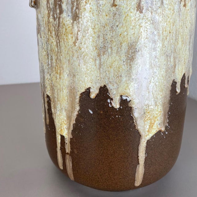 Large Fat Lava Pottery Multi Color Floor Vase from Scheurich, 1970s For Sale - Image 14 of 18