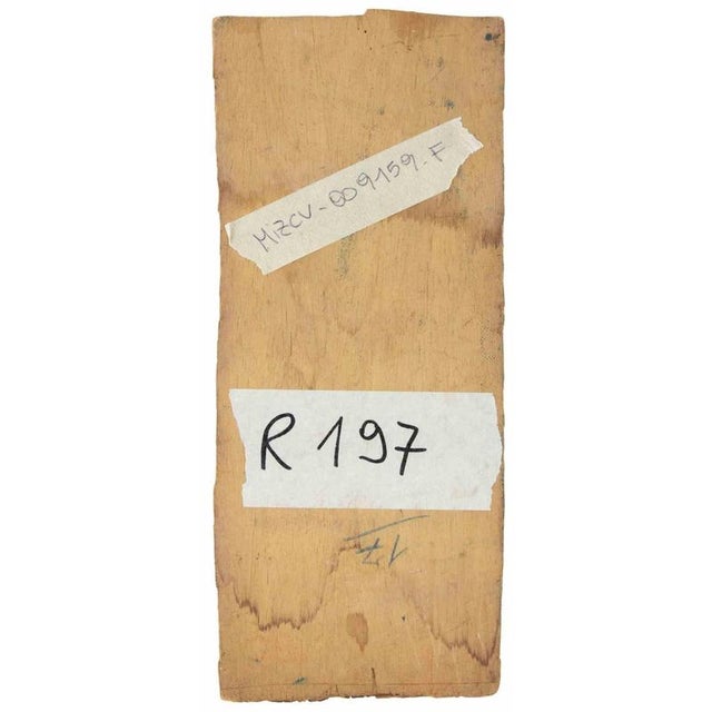 Sirio Pellegrini, Onions, 1960s, Oil Painting on Wood Panel For Sale - Image 4 of 5