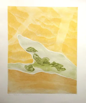 1978 "Difficulty in the Beginning" Limited Edition Vintage Etching by Janet Stevenson Whiteside