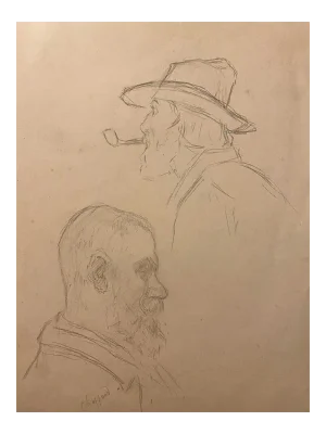 Unknown - Portrait - Original Pencil Drawing - Early 20th Century