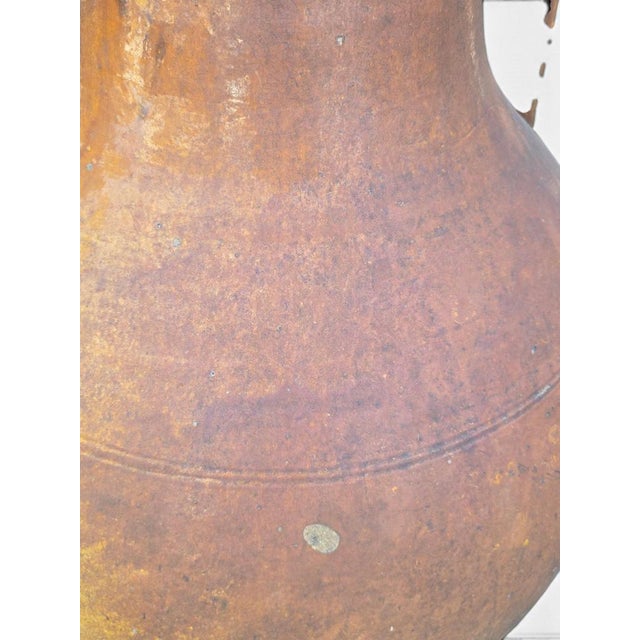 1950s Monumental Glazed Terracotta Jar with Handles, Italy, 1950s For Sale - Image 5 of 9
