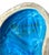 Vintage Italian Blue & Green Ceramic Rooster Figurine For Sale - Image 9 of 9