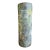 Vintage Murano Scavo Corroso Glass Cylinder Vase Acid Green and Yellow For Sale