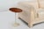 White Saarinen Elliptical Tulip Side Table, 1960c – Oiled Walnut Tops & Cast-Iron Base For Sale - Image 8 of 8