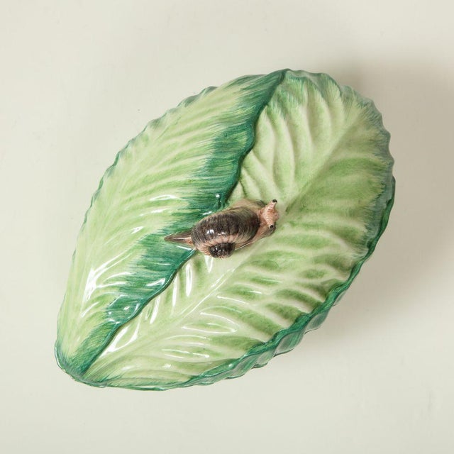 Green Vintage Mottahedeh Porcelain Lettuce Tureen For Sale - Image 8 of 8