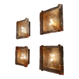 Italian Murano Glass Wall Sconce, 1970s For Sale
