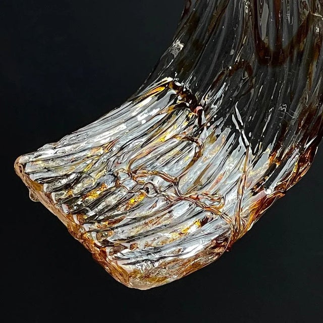 Large Vintage Murano Glass Chandelier from AV Mazzega, Italy, 1970s For Sale - Image 9 of 13