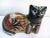 Mid-Century Modern Large Tonalá Pottery Cat With Folk Painted Details For Sale - Image 3 of 7