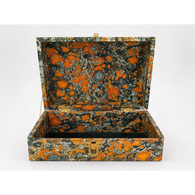 Handcrafted in Florence, Italy, this striking keepsake box is wrapped inside and out in traditional hand-marbled paper,...