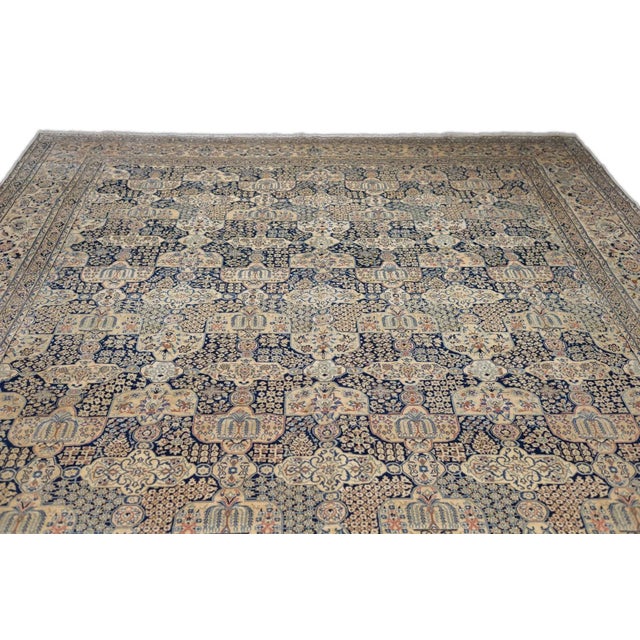 Extremely Fine Persian Habibian Wool and Silk Rug 10'10'' X 16'5'' For Sale - Image 9 of 12