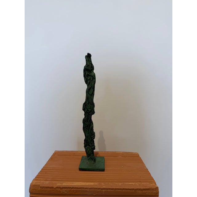 Dirce De Assis Cavalcanti Attr. Bronze Patinated Brutalist Sculpture, 1990s For Sale - Image 6 of 14