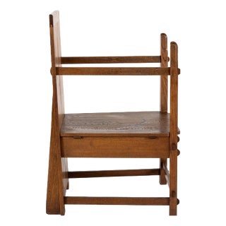 Amsterdam School Traditionalist Chair in Oak For Sale
