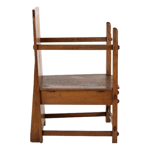 Amsterdam School Traditionalist Chair in Oak For Sale