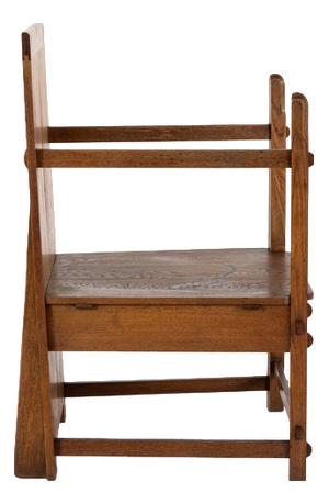 Amsterdam School Traditionalist Chair in Oak