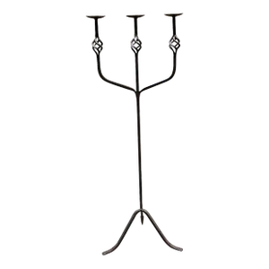Decorative Rustic Iron Candelabra Floor Candle Stand