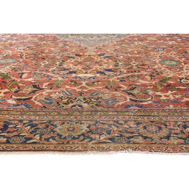 Late 19th Century Persian Mahal Rug, 13'00 X 19'08 For Sale - Image 4 of 10