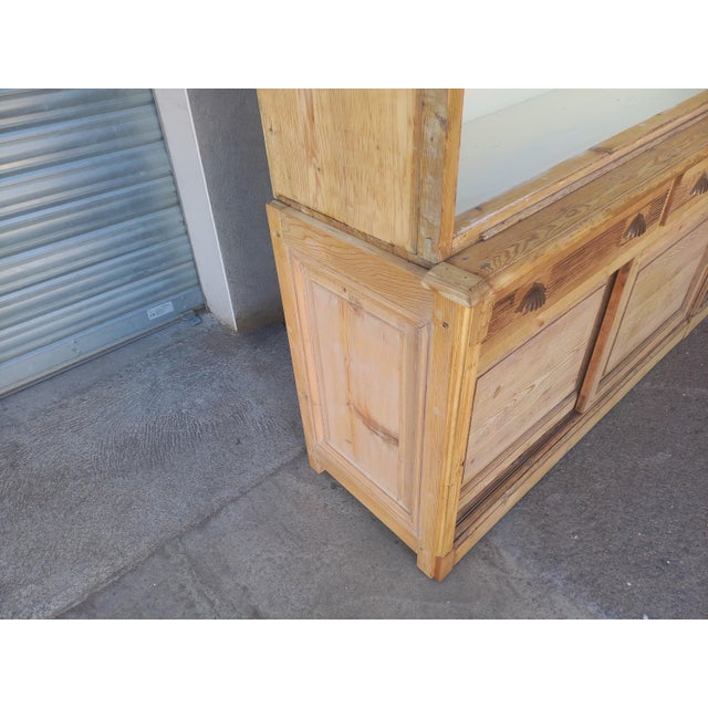 Large Fir Bookcase, 1890s For Sale - Image 17 of 18