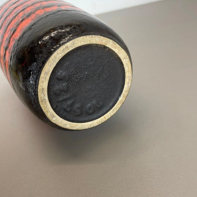 Vintage German Pottery Fat Lava Vase from Ü-Keramik WGP, 1970s For Sale - Image 15 of 16