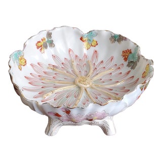 Mid 20th Century Chrysanthemum Footed Bowl For Sale