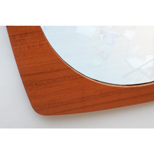 Wood Wall Mirror in Teak, 1965 For Sale - Image 7 of 8