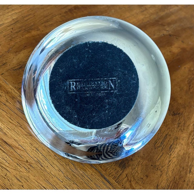 Restoration Hardware Silver Crane Ashtray with Cigarette Holder For Sale - Image 9 of 12