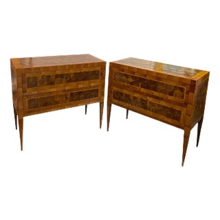Vintage Wood Inlaid Italian Chest - a Pair For Sale