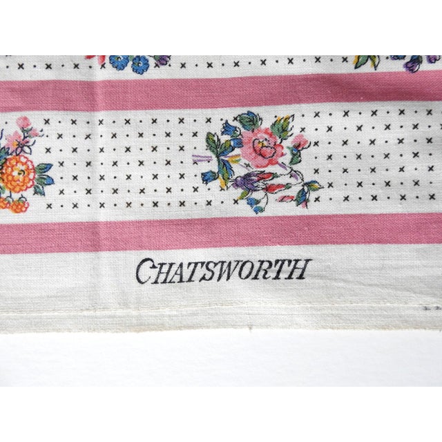 Very rare antique Morton Sundour cotton upholstery fabric, made in England in 1920s-1930s. Chartsworth pattern with...