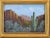 Impressionist southwestern canyon and cactus landscape oil painting on artist's canvas panel. It is signed by the talented...