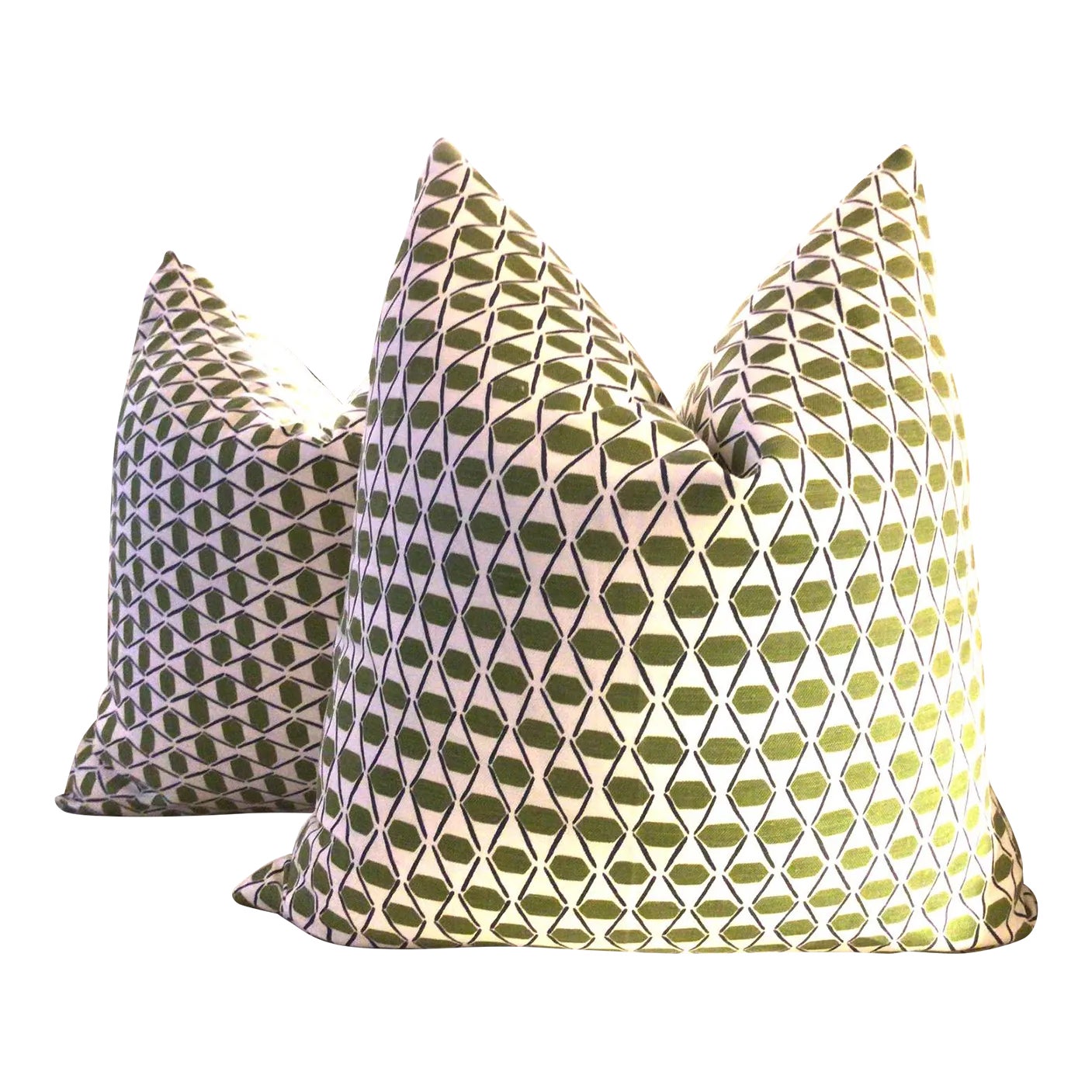 Thibaut “Denver” in Green and Blue Pillows a Pair Chairish