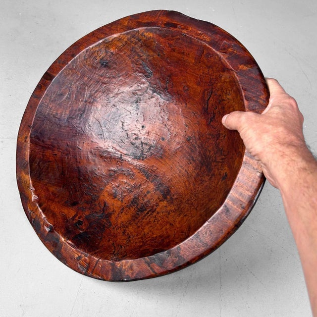 ​Antique Japanese Wooden Bowl, 1890s For Sale - Image 11 of 17