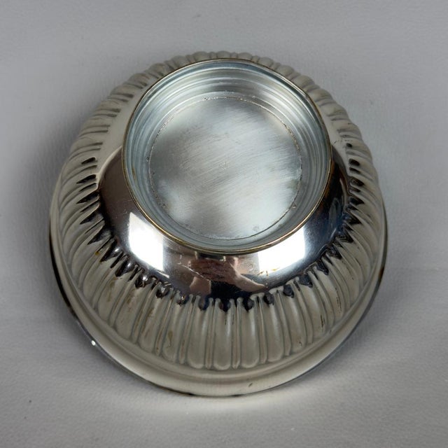 Silver-Plated Fruit Bowl Centerpiece with Noble Coat of Arms Brand For Sale - Image 6 of 11