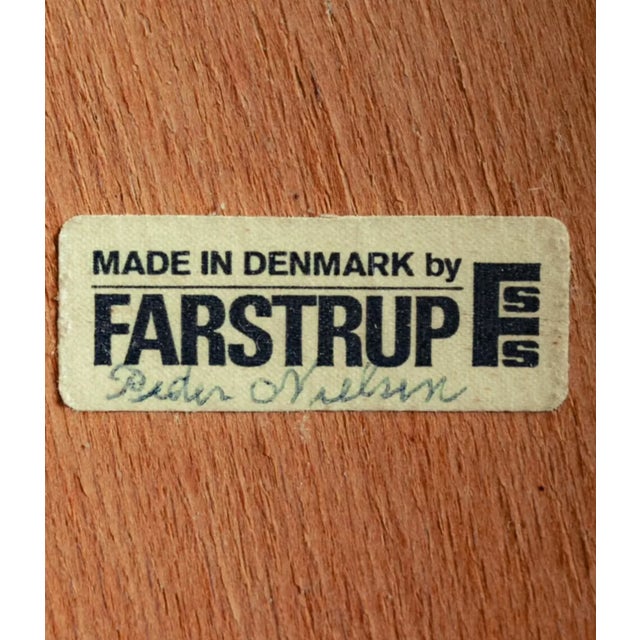 Set of Farstrup 210 chairs sold as is, in black leather. Made with artisanal expertise by Farstrup Møbler.