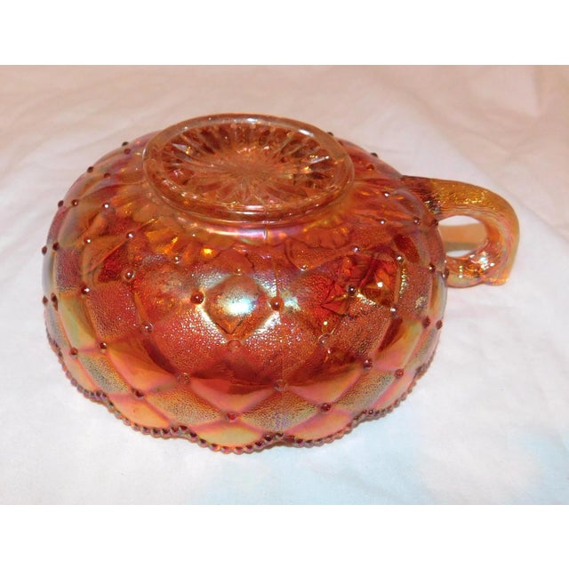 1930s Carnival Glass Bonbon Dish For Sale - Image 4 of 5