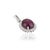 Contemporary Oval Star 7.71 Ct Ruby Solitaire Pendant With Diamond Halo in Center For Sale - Image 3 of 15