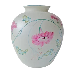 Hand Painted Porcelain Vase by M.S. for Rosenthal Germany Kunstabteilung Selb, 1946