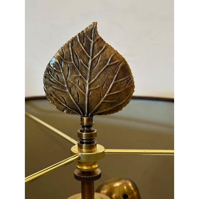 Chinese Porcelain Lamps With Brass Bases and Custom Shades -a Pair For Sale - Image 11 of 13