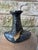 Ceramic Vintage Pottery Vase With Black Top For Sale - Image 7 of 11
