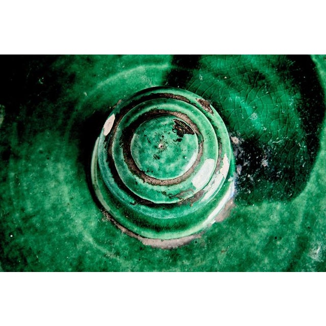 Large Green-Glazed Storage Pot, France, 19th Century For Sale - Image 10 of 12