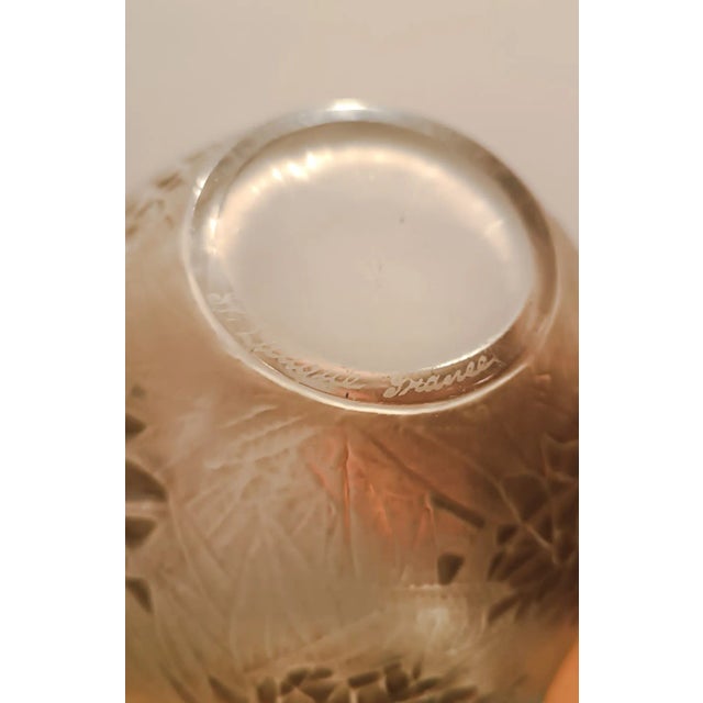 Esterel Vase in Gray Glass by René Lalique for Lalique, 1923 For Sale - Image 6 of 6