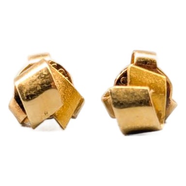 Earrings in Gold, Set of 2 For Sale