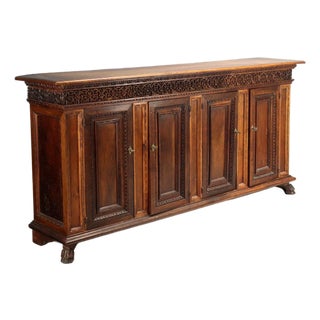 Italian Credenza in Walnut For Sale