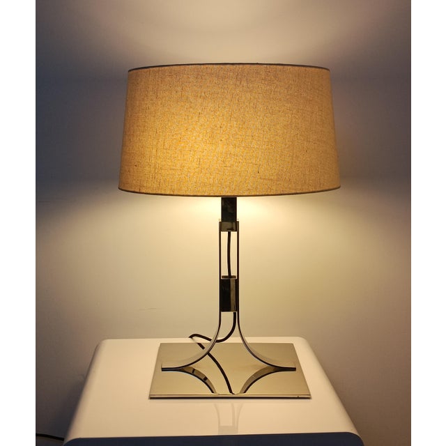 Magnificent and imposing Bach table lamp by Frederico Correa and Alfonso Mila for Santa & Cole. Spain, 1970s. A rare model...
